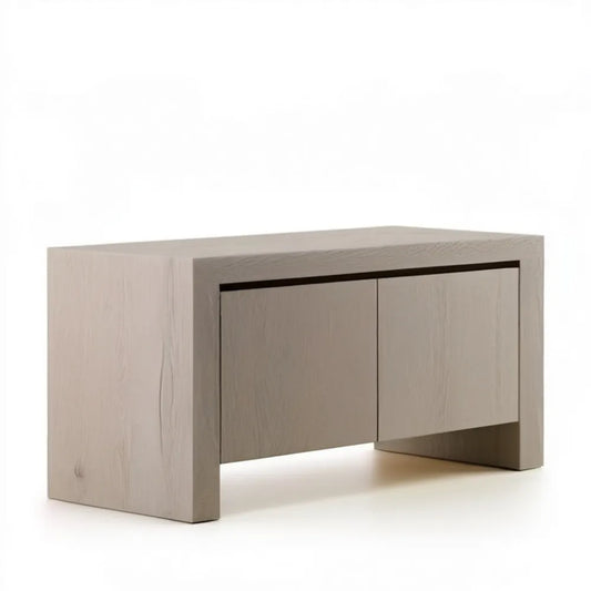Dwudrzwiowa szafka z płyty MDF laminowanej melaminą, jasny dąb, 120 x 45 x 75 cm
